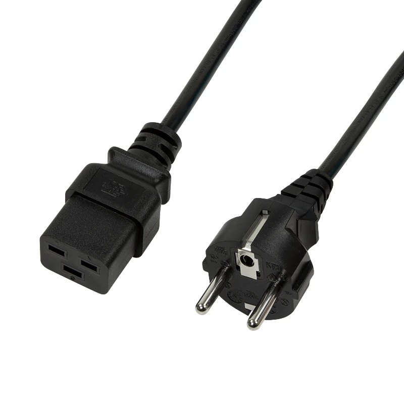 Image of LogiLink CP151 power cable Black 1m CEE7/7 IEC C19