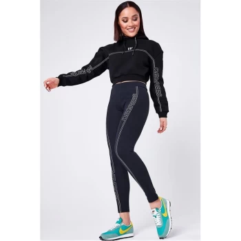 Image of 11 Degrees Crop Line OTH Hoodie - Black