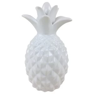 Image of White Gloss Pineapple Ornament