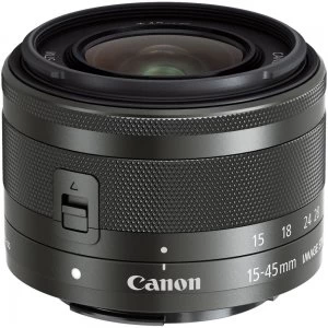 Image of Canon EF M 15 45mm f3.5 6.3 IS STM Lens Graphite White Box