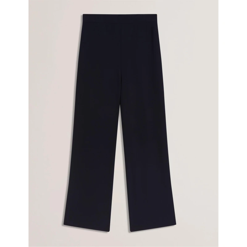 Image of Ted Baker Womens Wide Leg Trousers Navy female 6 (2X)