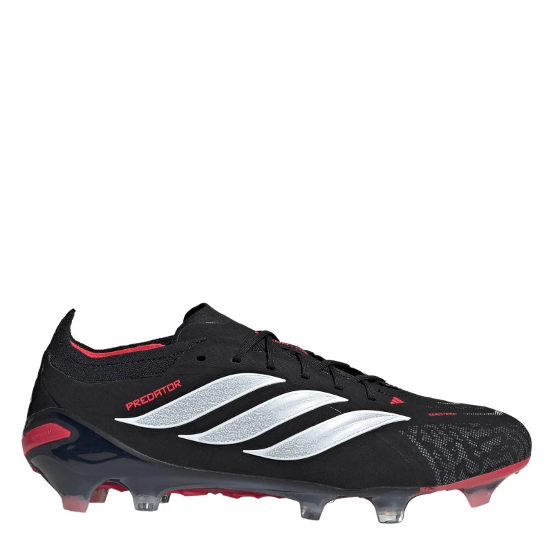 Image of adidas Mens adidas Predator Elite Firm Ground Football Boots Black/Red male 11 (46)