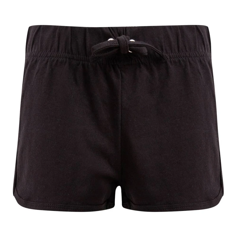 Image of Skinni Fit Skinni Minni Retro Sports Shorts in Black Size: 11-12 Years Black Unisex 11-12 Years