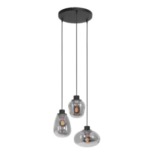 Image of Reflexion Cluster Pendant Ceiling Light Matt Black