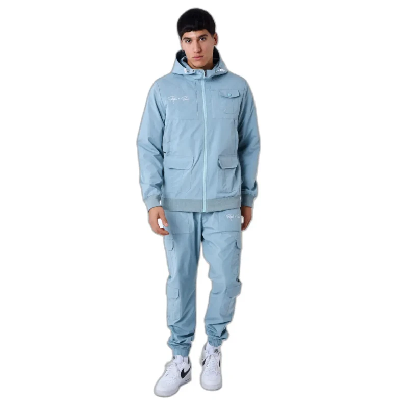 Image of Project X Paris Hooded jacket with yoke Project X Paris Bleu Male XL