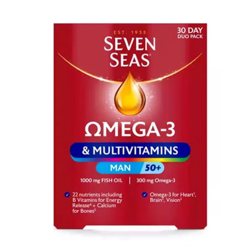 Image of Seven Seas Omega-3 & Multivitamins Man 30 Day Pack 112950596