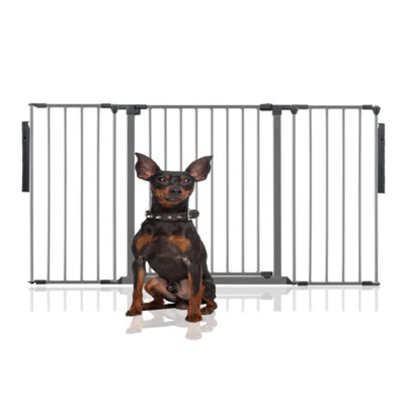 Image of Bettacare Premium Multi Panel Flexible Pet Barrier, Up To 154Cm Wide, Grey, 70Cm High