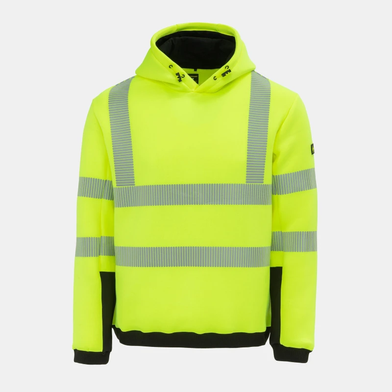 Image of Dunlop Mens Reflective Long Sleeve Hi-Vis Jacket Yellow male S
