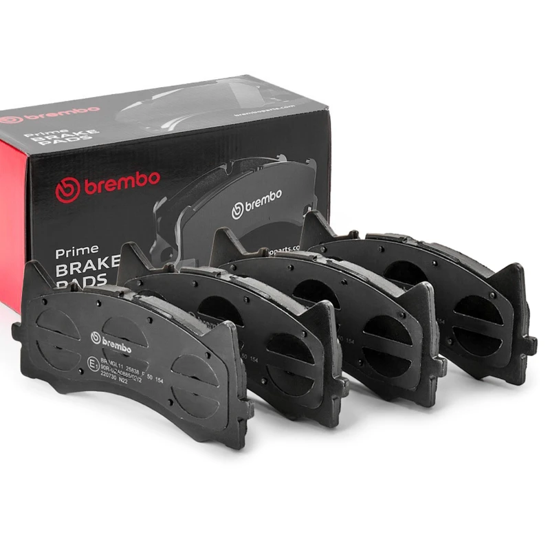 Image of BREMBO Brake pad set PRIME LINE prepared for wear indicator P 50 154 Brake pads,Brake pad set, disc brake MERCEDES-BENZ,C-Klasse T-modell (S205)