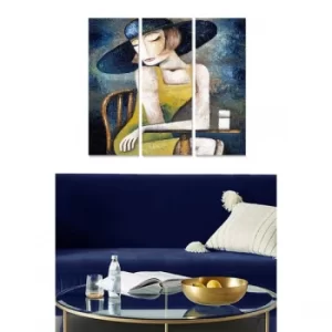 Image of MDF60468271 Multicolor Decorative MDF Painting (3 Pieces)