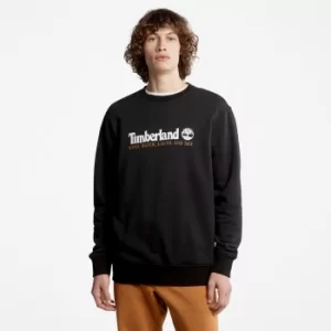 Image of Timberland Wind, Water, Earth And Sky Sweatshirt For Men In Black Black, Size M