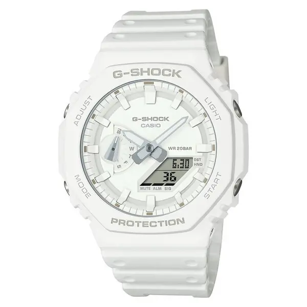 Image of G SHOCK Casio GA-2100-2A2ER Sn44 Digital Watches One Size White 77989801000
