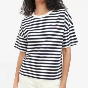 Image of Barbour Adria Striped Cotton Top - UK 8