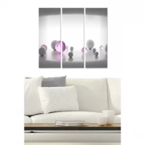 Image of MDF122435 Multicolor Decorative MDF Painting (3 Pieces)