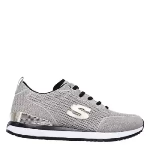 Image of Skechers Knit W Mylar Fleck Bungee Slip - Neutral