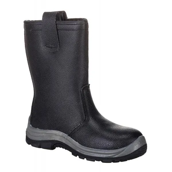 Image of Portwest Steelite S1P CI HRO Safety Rigger Boots FW12BKR43 Colour: Black