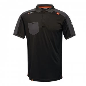 Image of Regatta Offensive Wicking Polo Tshirt - Black