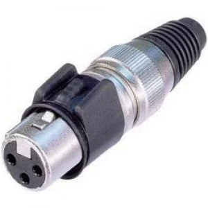 Image of XLR connector Socket straight Number of pins 3 Silver Neutrik NC3FX HD