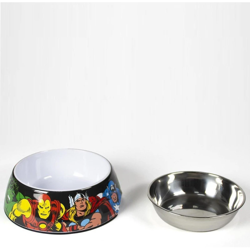 Image of Marvel Comics Disney Marvel Large Dog Bowl - Black One Size
