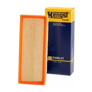 Image of HENGST FILTER Air filter VW,AUDI,SKODA E488L01 Engine air filter,Engine filter
