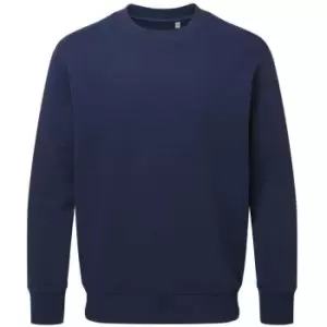 Image of Anthem Unisex Adult Organic Sweatshirt (M) (Navy)
