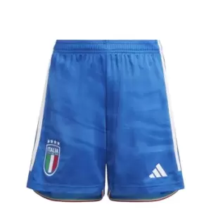Image of adidas Italy Home Shorts 2023 Junior - Blue