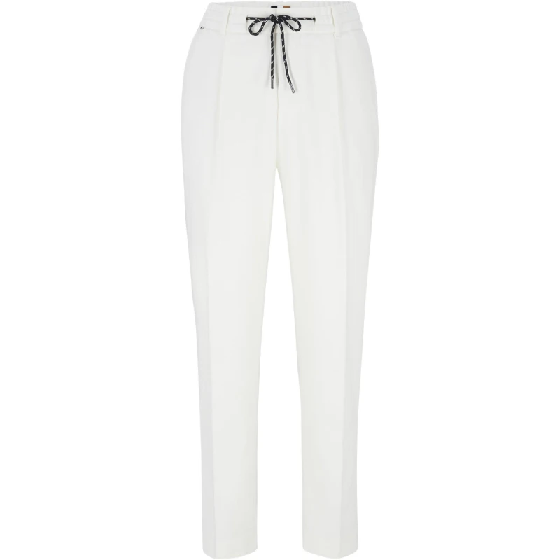 Image of Boss Mens Perin Slim Fit Trousers Open White male 34W R