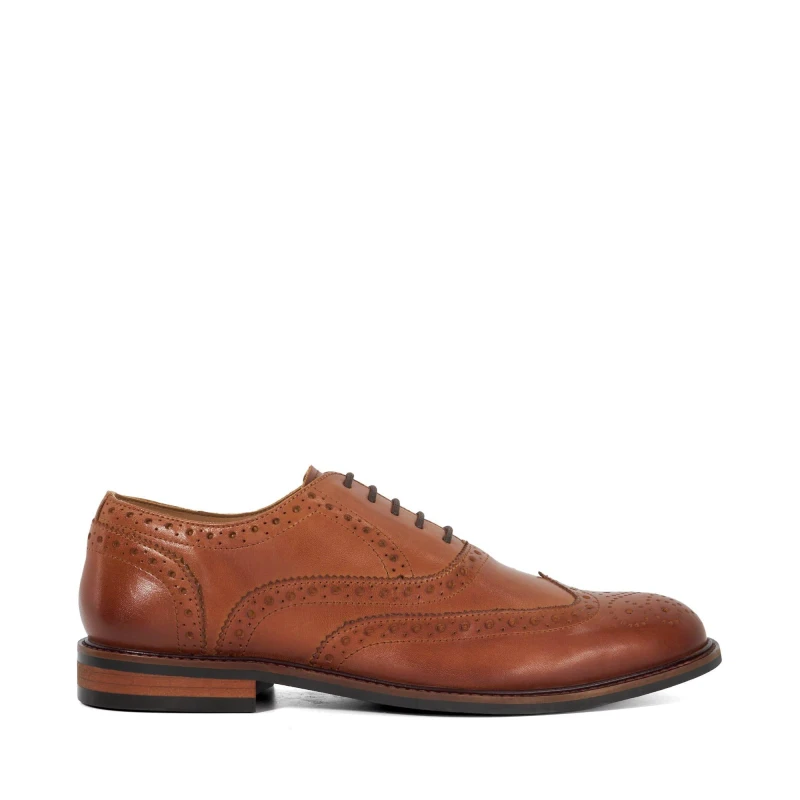 Image of Dune London Mens Baltics Leather Brogues Tan Lthr male 6 (40)