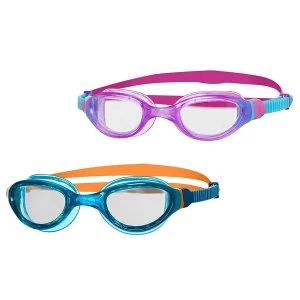Image of Zoggs Phantom 2.0 Junior Goggles Blue/Orange/Clear