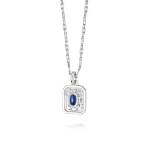 Image of Daisy London September Sapphire Birthstone Necklace Sterling Silver