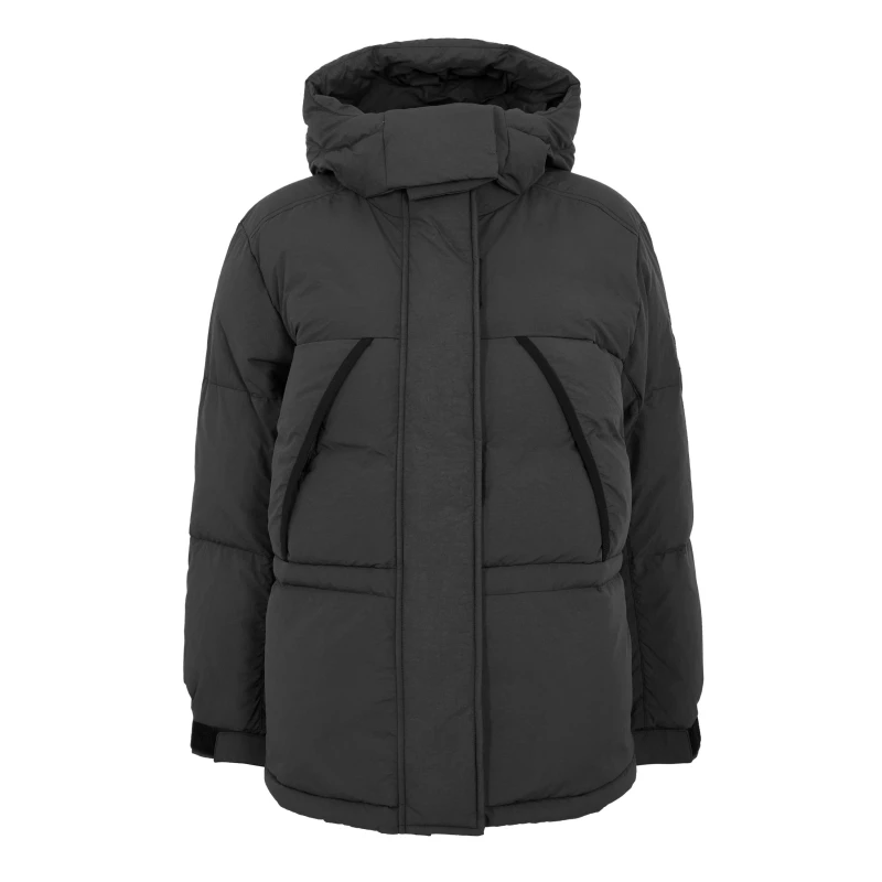Image of Timberland Womens Down Puffer Long Puffer Jacket Black female 8 (XS)