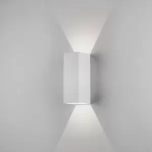 Image of Oslo LED Outdoor Large Up Down Wall Light Textured White IP65