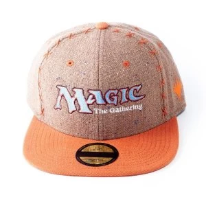 Image of Hasbro - Magic: The Gathering Logo Core Unisex Snapback Baseball Cap - Brown/Orange