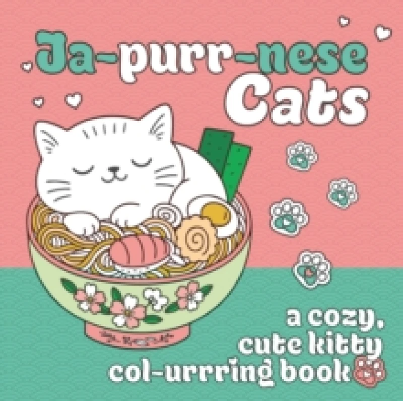 Image of Ja-purr-nese Cats : A cozy, cute kitty colouring book Paperback / softback