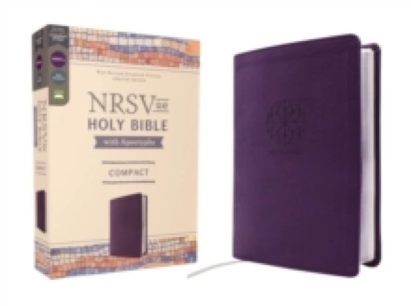 Image of NRSVue, Holy Bible With Apocrypha, Compact, Leathersoft, Purple, Comfort Print. Leather / fine binding Books
