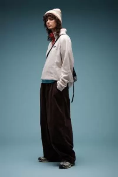 Image of Columbia White Steens Half-Snap Fleece Top - Cream S at Urban Outfitters