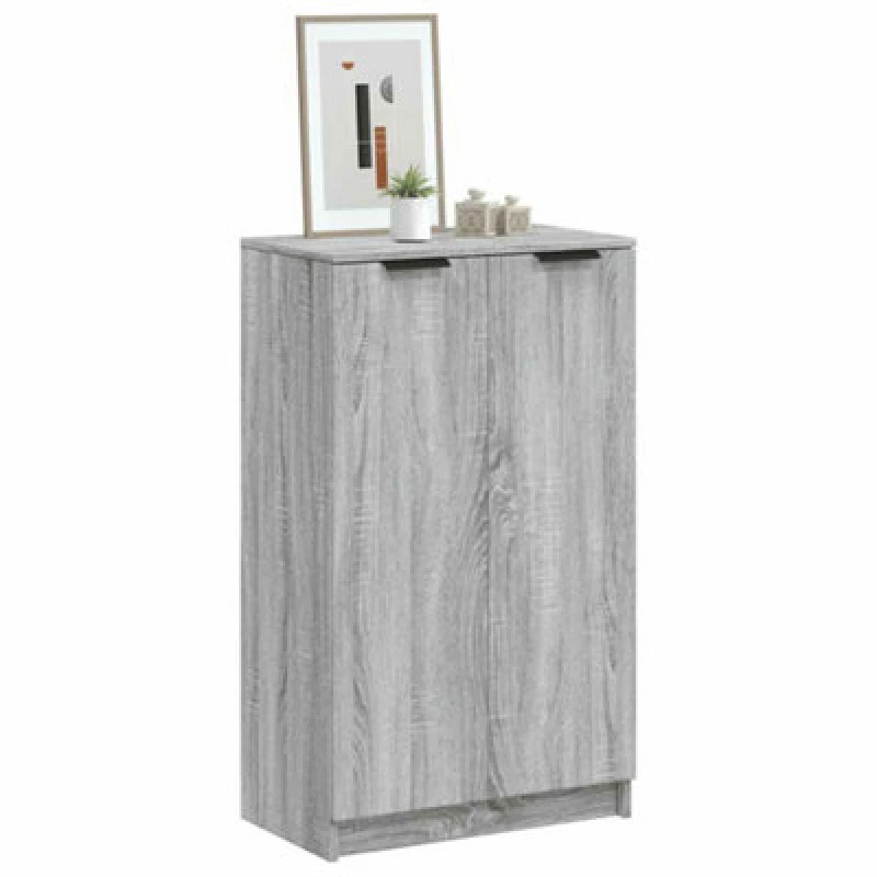 Image of VIDAXL Shoe Cabinet Grey Sonoma 59x35x100cm Engineered Wood Vidaxl 8720287084716