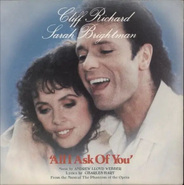 Image of Cliff Richard All I Ask Of You 1986 UK 7" vinyl POSP802