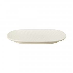 Image of Impression Cream Spiral Medium Oblong Platter
