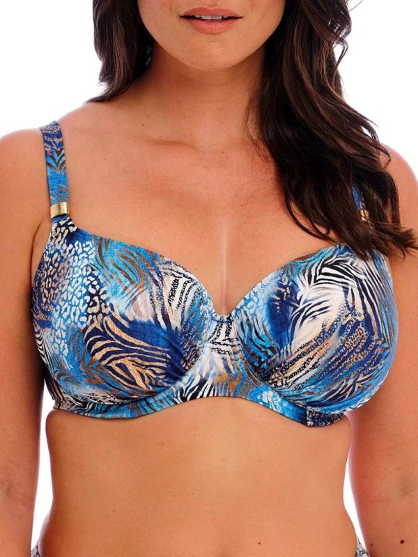 Image of Fantasie Fantasie Seraya Sands Bikini Top Denim Female 34E EB40716