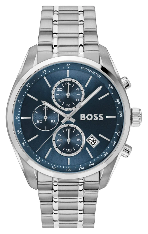 Image of BOSS 1514226 Grand Prix Chronograph (44mm) Blue Dial / Watch