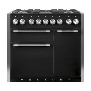 Image of Mercury MCY1000DFLQ 93120 1000mm Dual Fuel Range Cooker - Liquorice Finish