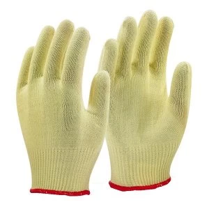 Image of Click KutStop KGLW Large Size 9 Kevlar Lightweight Protective Gloves Yellow