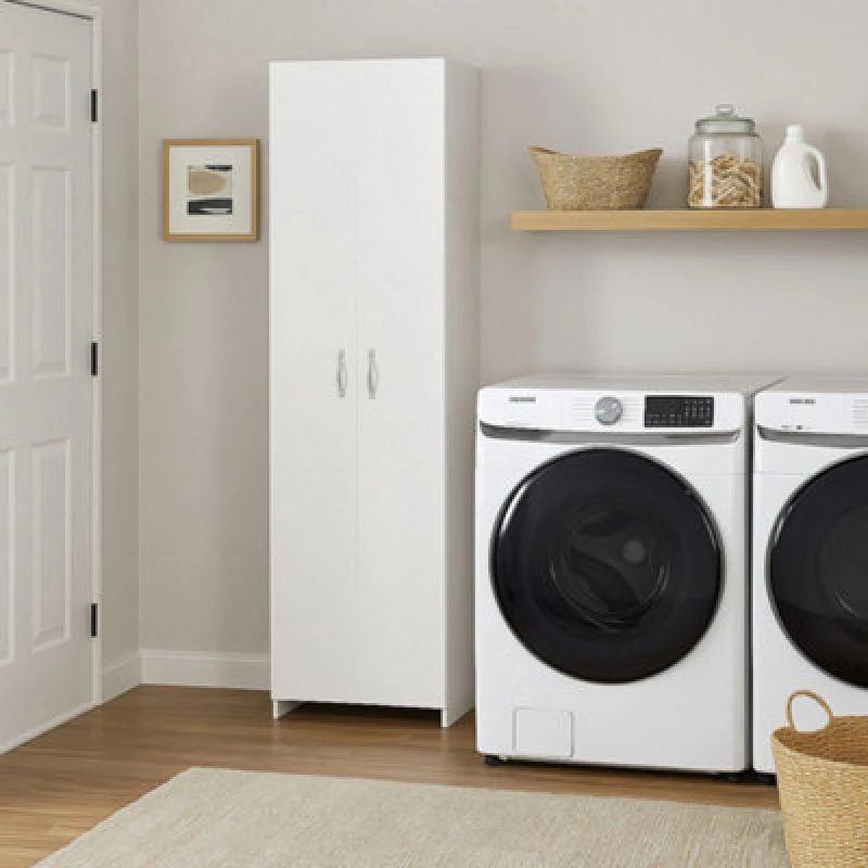 Image of Decorotika Atlantis 181.8cm Multipurpose Cabinet White