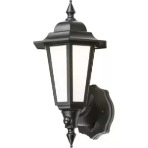 Image of Knightsbridge - LED Wall Lantern with Daylight Sensor - Black 230V IP54 8W