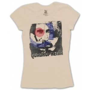 Image of The Who Four Square Natural Ladies TShirt Size: Small