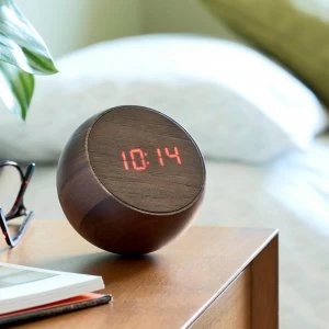 Image of Gingko Tumbler Click Clock - Walnut
