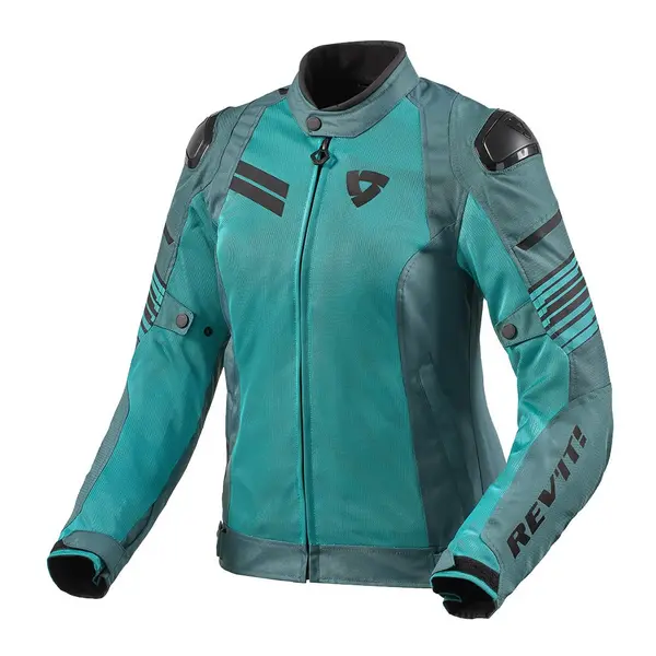 Image of REV'IT! Apex Air H2O Ladies Jacket Dark Green Light Green Size 38