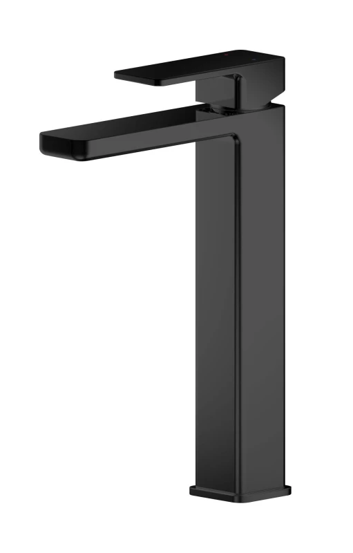 Image of Balterley Square High Rise Mono Basin Mixer Tap Matt Black unisex