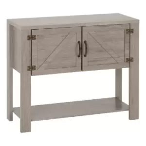 Image of Seconique Zurich 2 Door Console Table - Grey Wood Grain